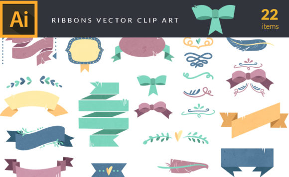 Colorful Ribbons Vector Pack