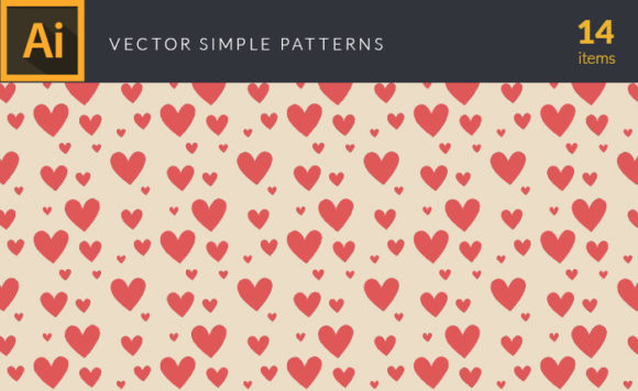 Simple Tile Patterns Vector Pack