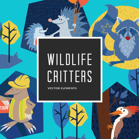 6 Illustrated Wildlife Creatures