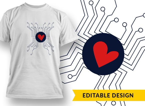 3D-Printed Heart Transplant Survivor T-shirt Design 1