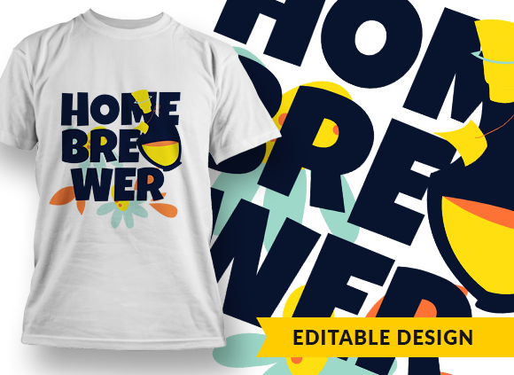 Home brewer T-shirt Design 1