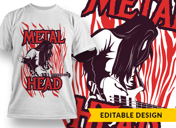 Metalhead T-shirt Design 1