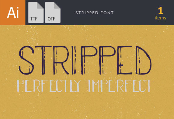 Stripped Font 5