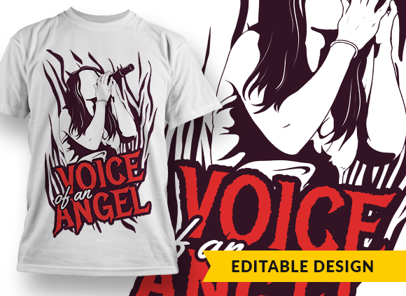 Voice of an angel T-shirt Design 1