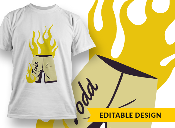 Liar liar, pants on fire (with name placeholder) T-shirt Design 1