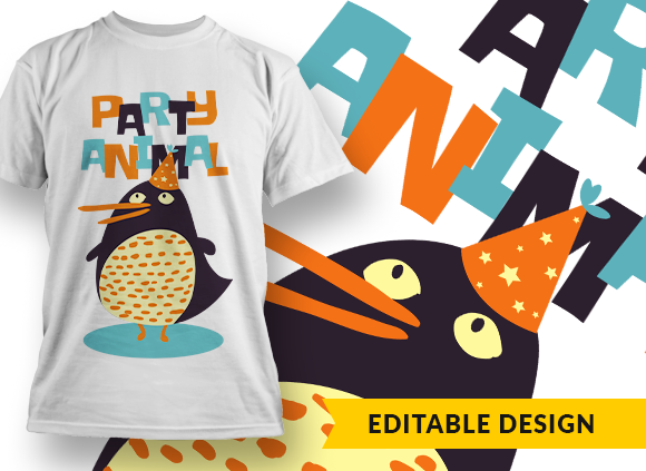 Party animal T-shirt Design 1