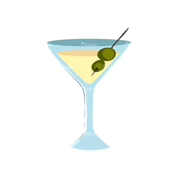 Drinks Glass Of Martini 1