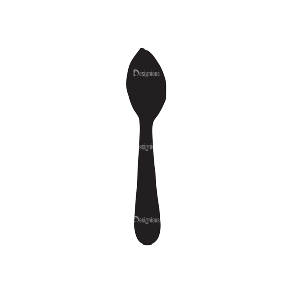 Coffee Elements Set 1 Vector Small Spoon 1