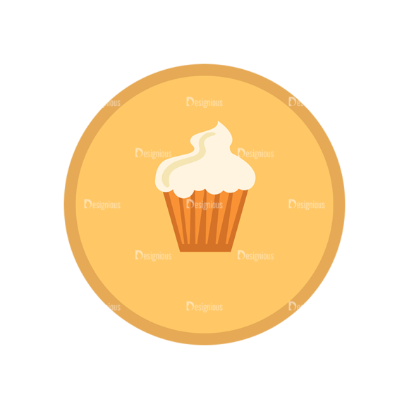 Fast Food Vector Set 1 Vector Cup Cakes 1