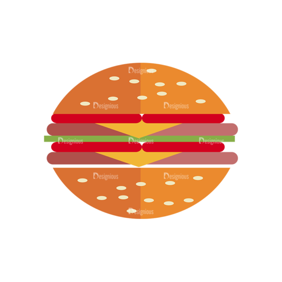 Fast Food Vector Set 3 Vector Burger 02 1