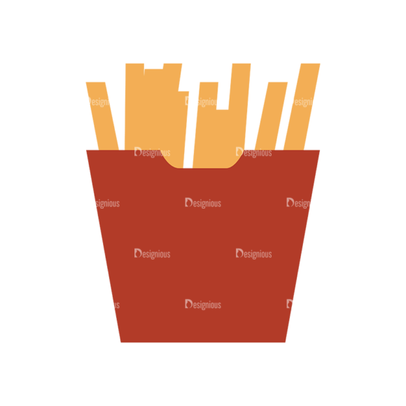 Food Icons Vector Set 3 Vector Fries 1