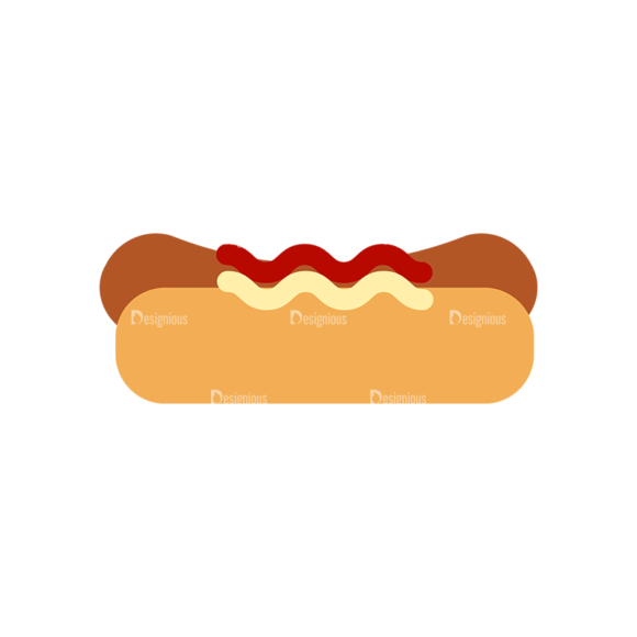 Food Icons Vector Set 3 Vector Hotdog Sndwich 1