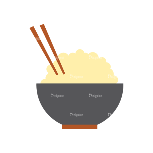 Food Icons Vector Set 3 Vector Rice 1