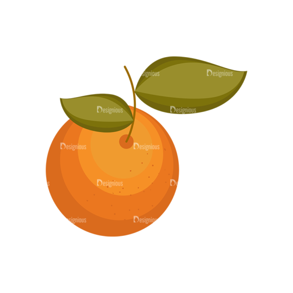 Fruits Vector Icons Set 1 Vector Mandarin 1
