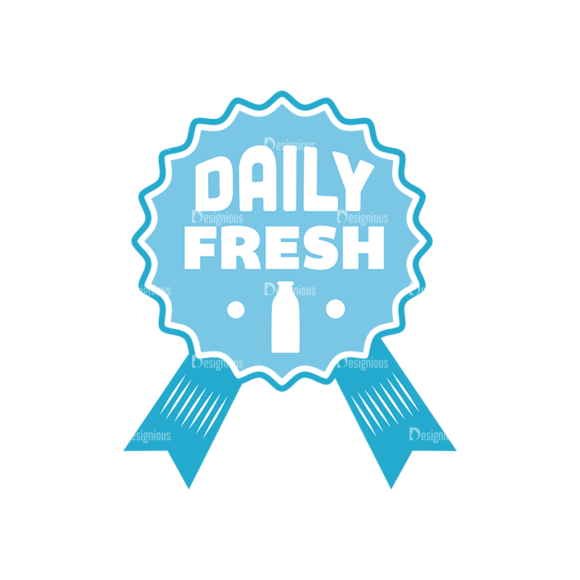 Milk Label Daily fresh SVG & Png