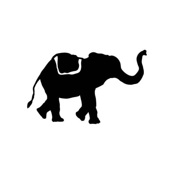 Animal Silhouettes 22 Vector Large Elephant 10 1