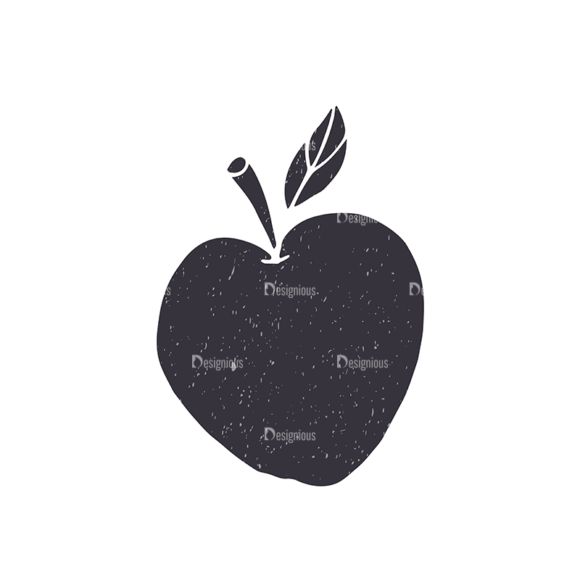 Back To School Elements Set 1 Vector Small Apple 1