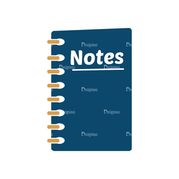 Back To School Vector Flat Vector Notebook 1