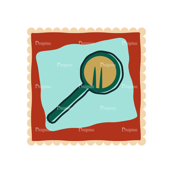 Back To School Vector Set 11 Vector Magnifying Glass 1