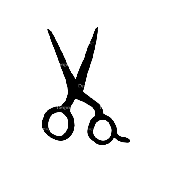 Barber Shop Set 15 Vector Scissors 08 1