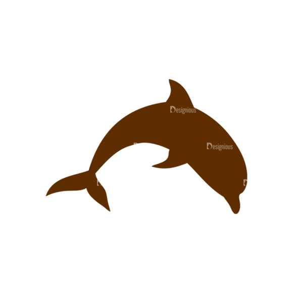 Beach Vector Icons Vector Dolphin 1