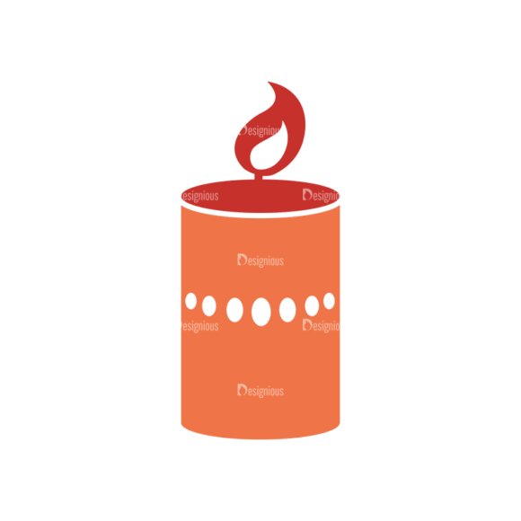 Christmas Holiday Icons Vector Set 1 Vector Candle 1