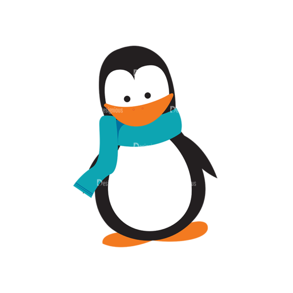 Christmas Kids And Animals Vector Penguin 09 1