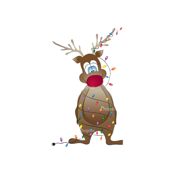 Christmas Kids And Animals Vector Reindeer 14 1