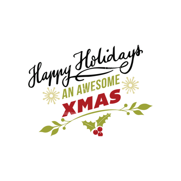 Christmas Typography 2 Vector Expanded Text 10 1