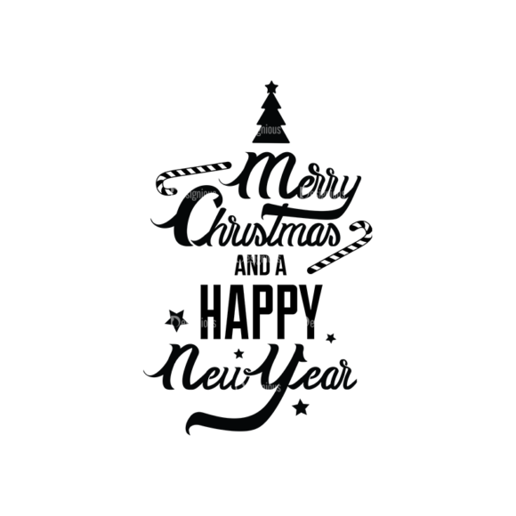 Christmas Typography 3 Vector Text 02 1