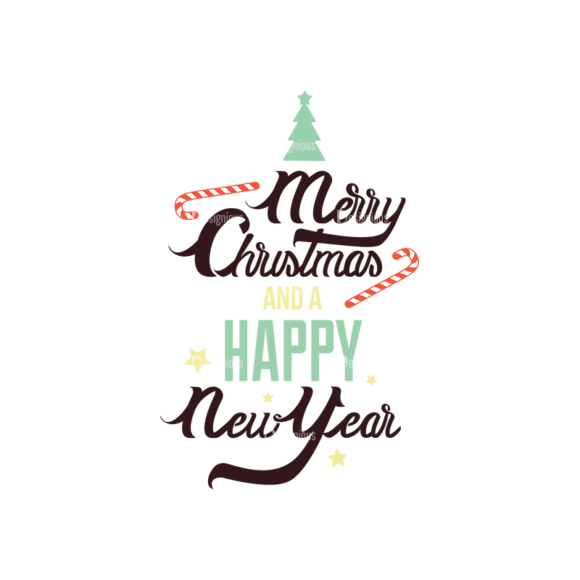 Christmas Typography 3 Vector Text 04 1