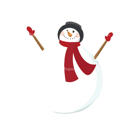 Christmas Vector Snowmen Vector Snowman 02 1