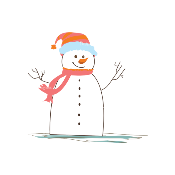 Christmas Vector Snowmen Vector Snowman 05 1