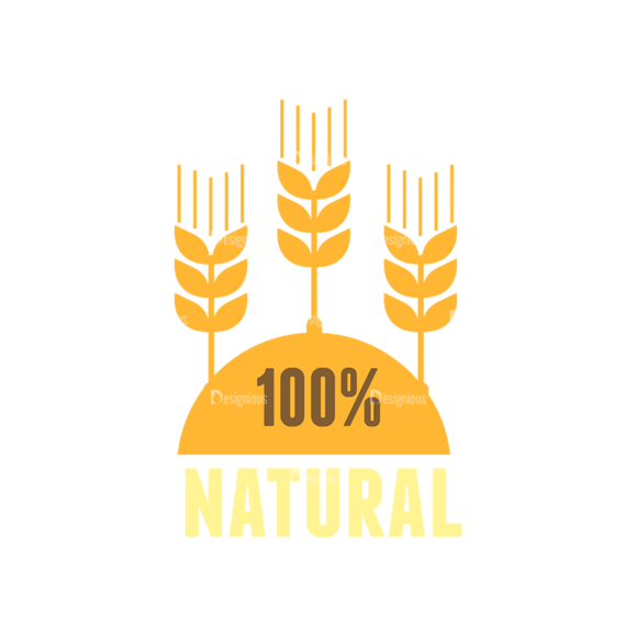 Farming Fresh Labels Set 2 Vector 100  Natural 1
