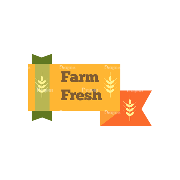 Farming Fresh Labels Set 2 Vector Text 13 1