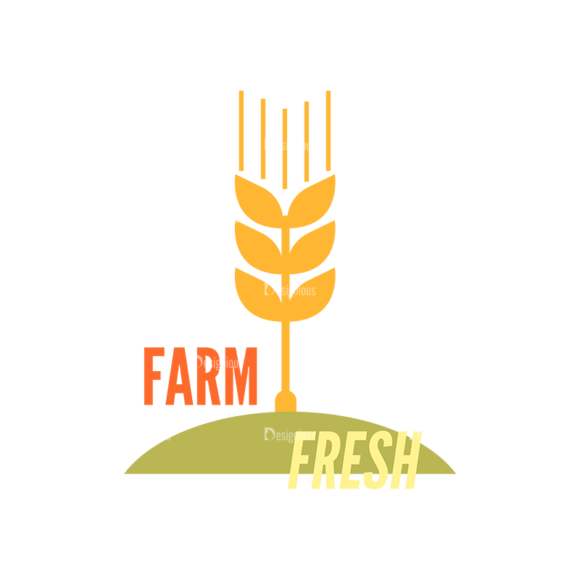 Farming Fresh Labels Set 2 Vector Text 21 1