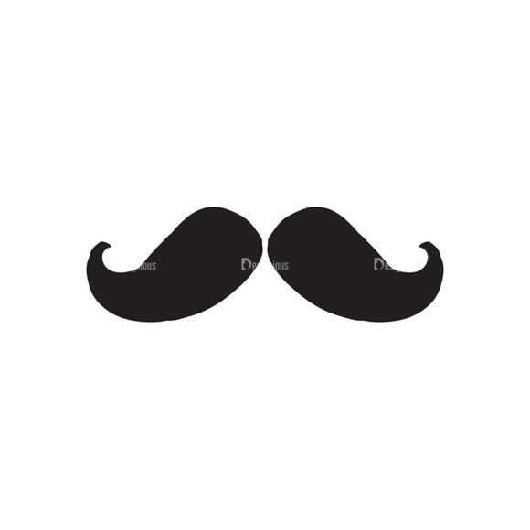 Father S Day Elements Set 1 Vector Mustach 1