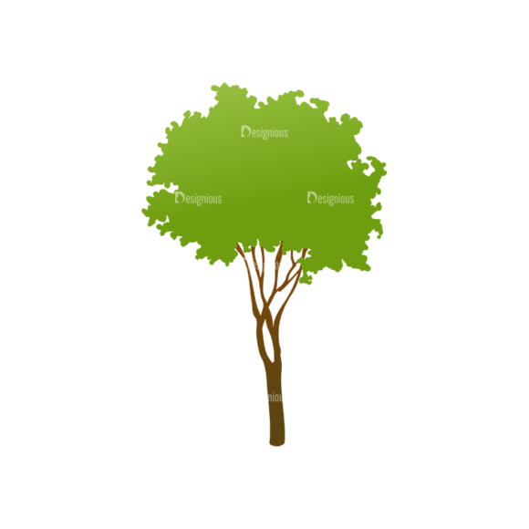 Green Trees Vector Tree 15 1