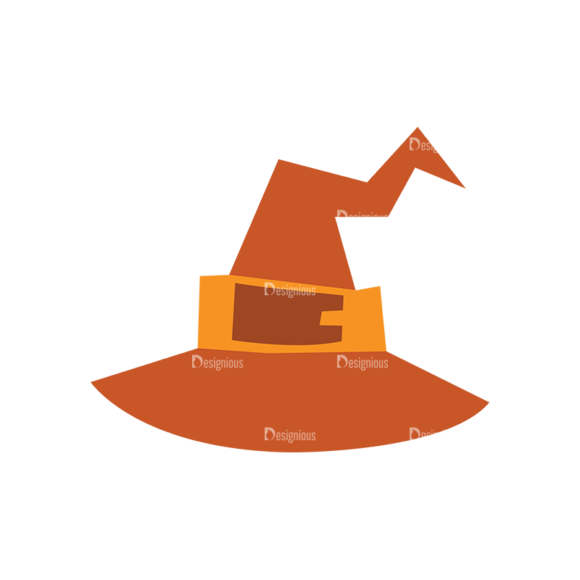 Halloween Icons Set 2 Vector Witch Hat 1