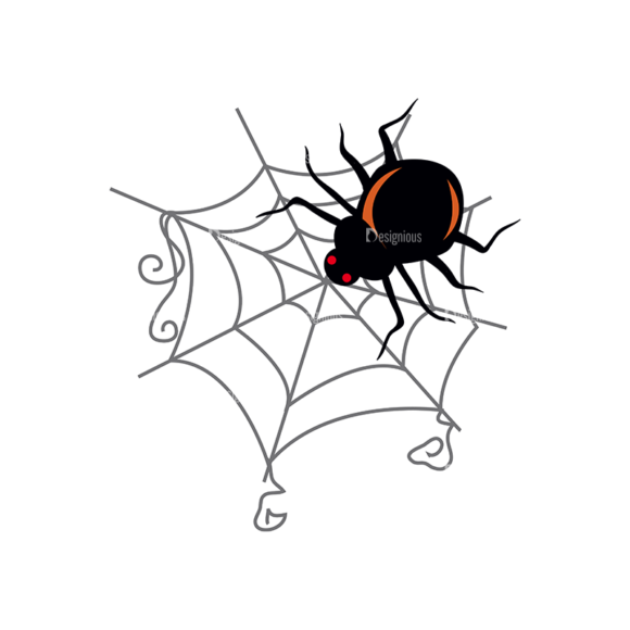 Halloween Vector Elements Set 1 Vector Spider Web 1