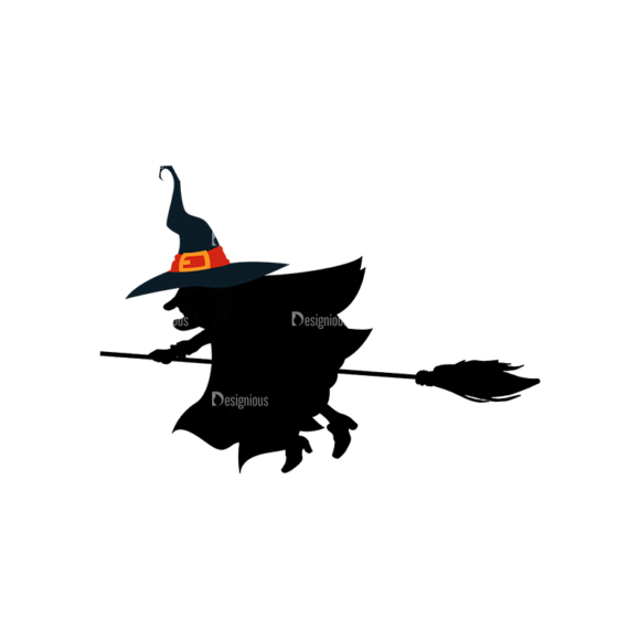 Halloween Vector Elements Set 1 Vector Witch 1