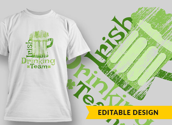 Irish Drinking Team T-shirt Design 1