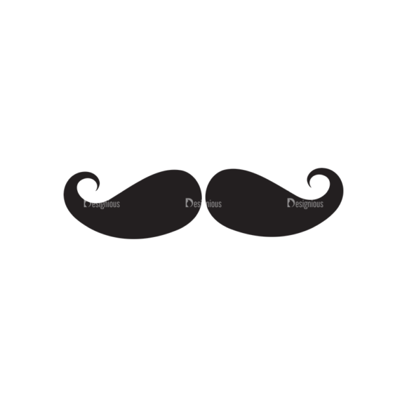 Metro Barber Shop Icons 1 Vector Mustache 06 1