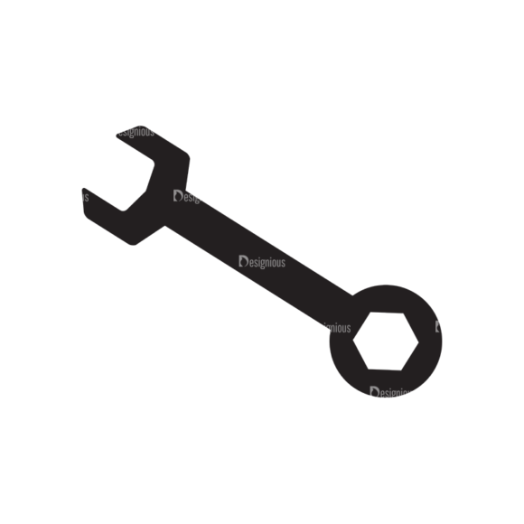 Metro Bicycle Shop Icons 1 Vector Wrench 1