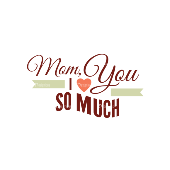 Mother'S Day Typographic Elements Vector Text 02 1