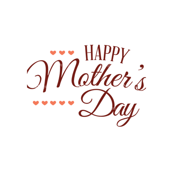 Mother'S Day Typographic Elements Vector Text 08 1