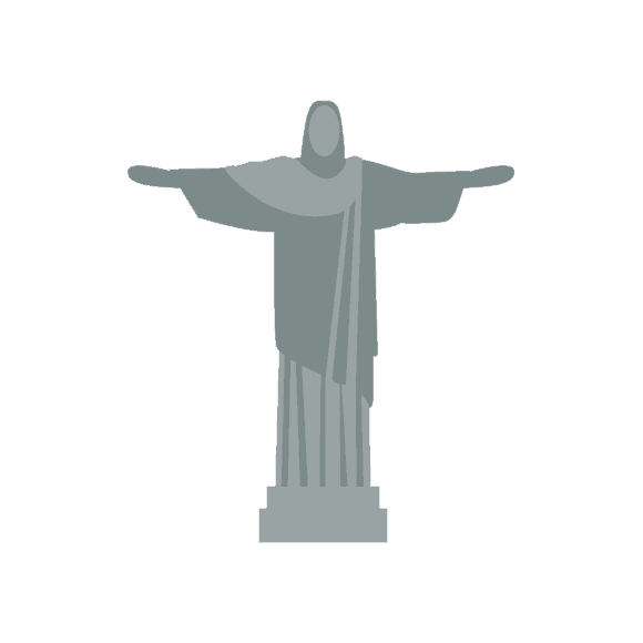 Rio De Janerio Vector Monument 1