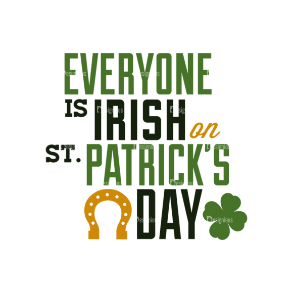 Saint Patrick'S Day Set 3 Vector Expanded Everyone Is Irish On   Text 1