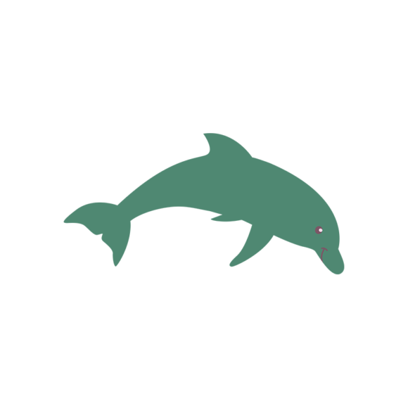 Sea Creatures Vector 4 Vector Dolphin 1