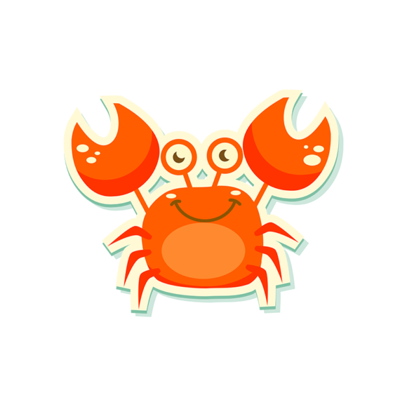 Sea Creatures Vector 5 Vector Crab 1